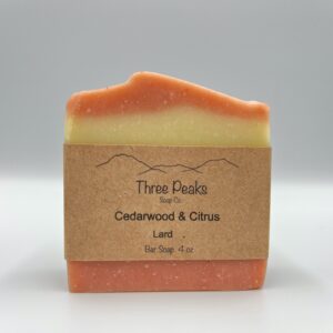Soap- Lard- Cedarwood & Citrus