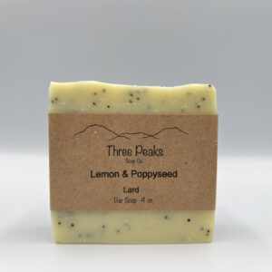 Soap -Lard- Lemon & Poppy Seed