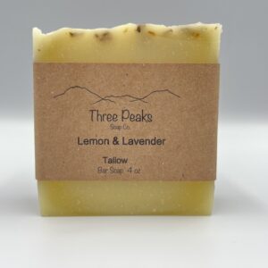 lemon and lavender tallow soap
