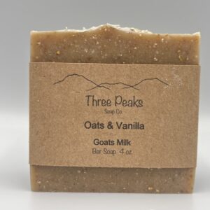 oat and vanilla goat milk soap
