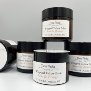 Whipped Tallow Balm -  Rose & Orange 1 fl oz